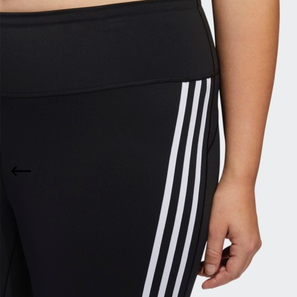 🆕ADIDAS 3-STRIPES 7/8 Tights 🌟 Plus Sizes 🌟 - Picture 8 of 16